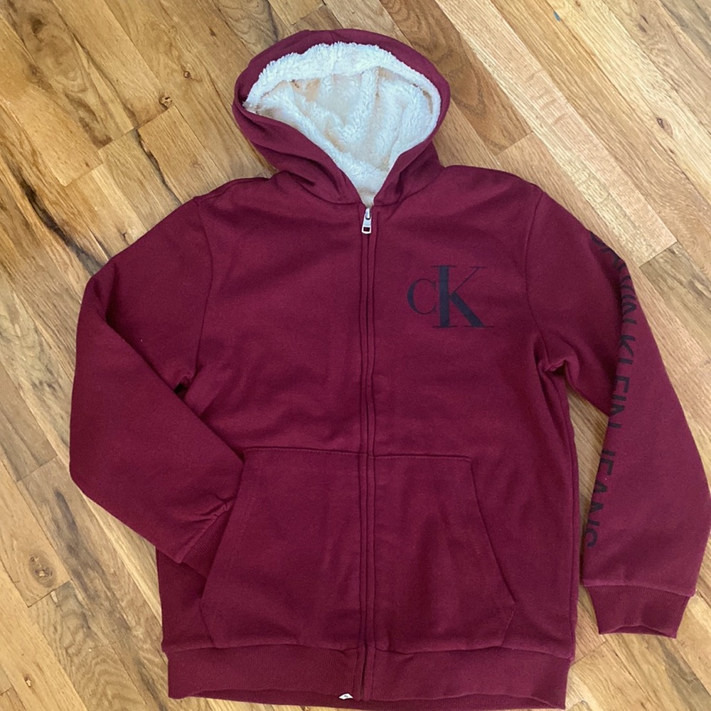 Calvin Klein Boys Sherpa Lined Hoodie